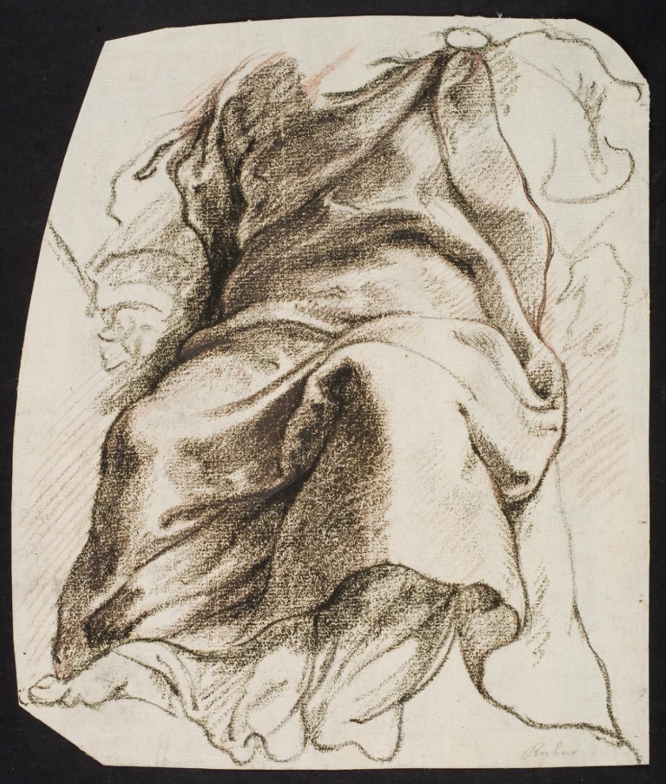 Peter Paul Rubens, Draperistudie til Gud Faders skikkelse