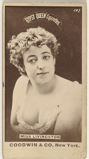 Goodwin & Company, Miss Livingston, from the Actors and Actresses series (N171) for Gypsy Queen Cigarettes
