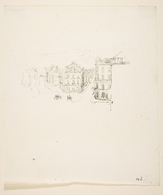 James McNeill Whistler, Trial Sketch: Grande Rue Dieppe