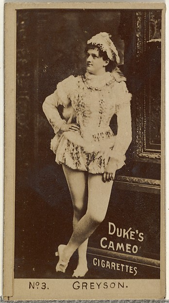 W. Duke, Sons & Co., Card Number 3, Greyson, from the Actors and Actresses series (N145-4) issued by Duke Sons & Co. to promote Cameo Cigarettes