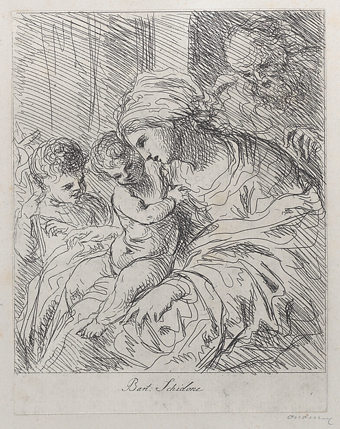 Anonymous, The Holy Family with Saint John the Baptist