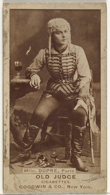 Goodwin & Company, Mlle. Dupre, Paris, from the Actors and Actresses series (N171) for Old Judge Cigarettes