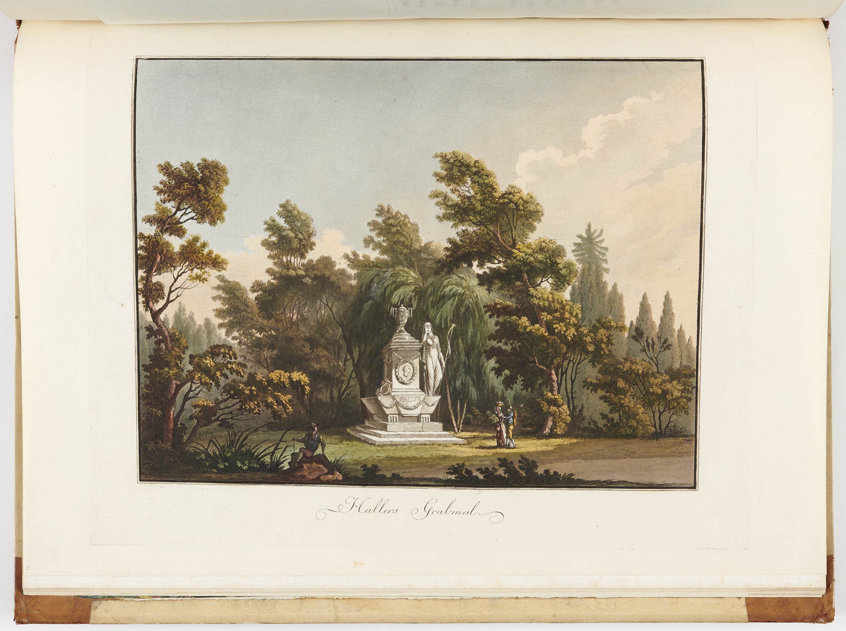 Johann Friedrich Frauenholz, "Hallers Grabmal" in Hohenheim