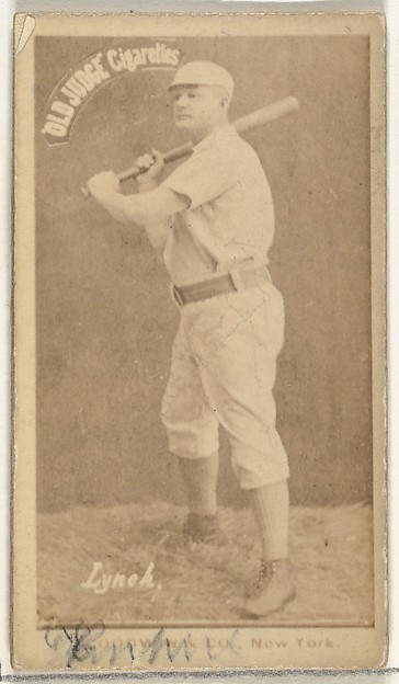 Goodwin & Company, John H. "Jack" Lynch, New York Metropolitans, from the Old Judge series (N172) for Old Judge Cigarettes