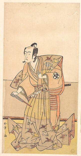 Katsukawa Shunshō　勝川春章, Bando Mitsugoro in the role of Soga no Juro
