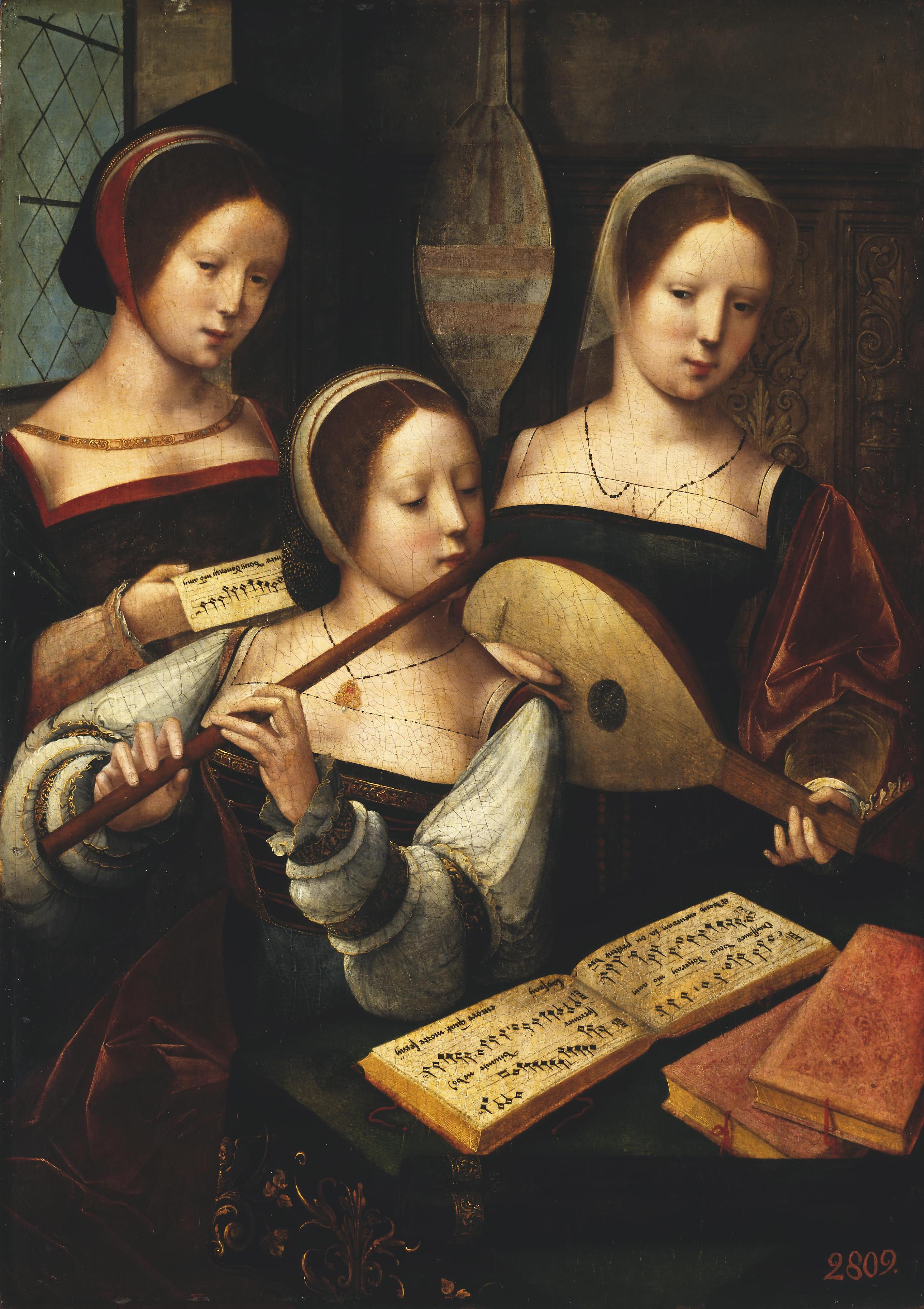 Master of the Female Half-Lengths, Female Musicians