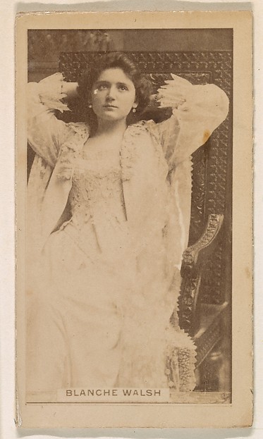 Kinney Brothers Tobacco Company, Blanche Walsh, from the Actresses series (N245) issued by Kinney Brothers to promote Sweet Caporal Cigarettes
