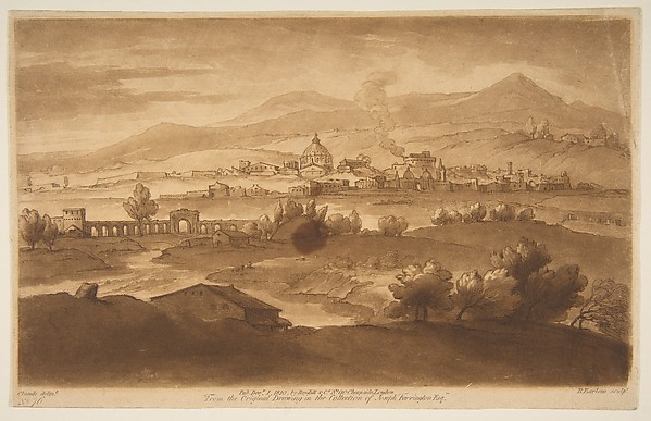 Richard Earlom, View of Rome and Surrounding Country