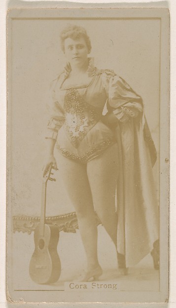 Kinney Brothers Tobacco Company, Cora Strong, from the Actresses series (N245) issued by Kinney Brothers to promote Sweet Caporal Cigarettes