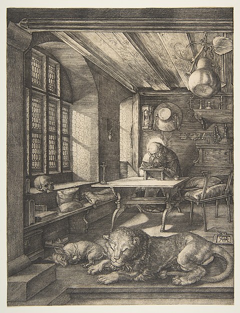 Albrecht Dürer, Saint Jerome in His Study