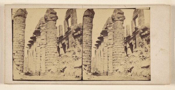 Francis Frith, [Columns at Sharhinssar II Viarna (?) Thebes]