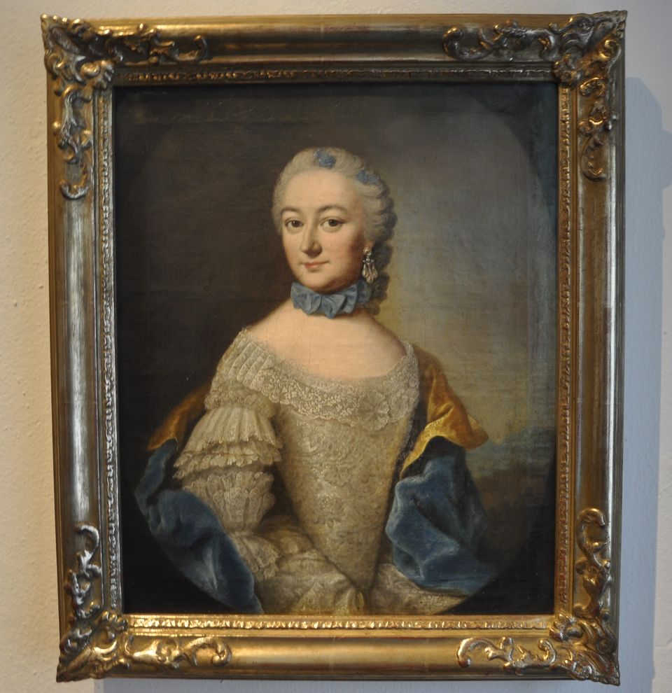 Johann Georg Ziesenis, Caroline Maria Felicitas Freifrau von Kamecke, geb. Wetzel von Marsilien (1723-1810)