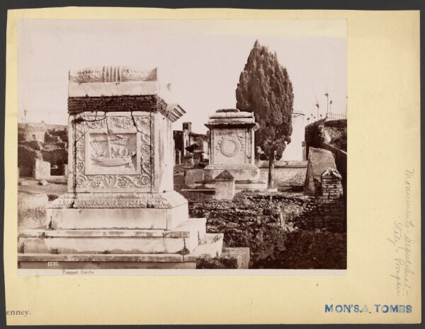 Giorgio Sommer, Pompei Tombe