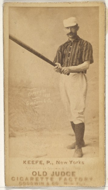 Goodwin & Company, Timothy John "Tim" Keefe, Pitcher, New York, from the Old Judge series (N172) for Old Judge Cigarettes