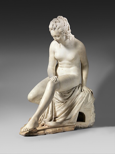 Jean Antoine Houdon, Bather (from a fountain group)