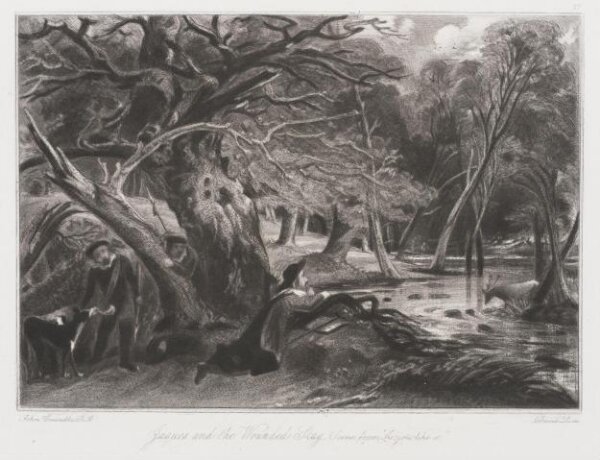 Constable, John RA, Jaques and the Wounded Stag. Scene from "As you like it."