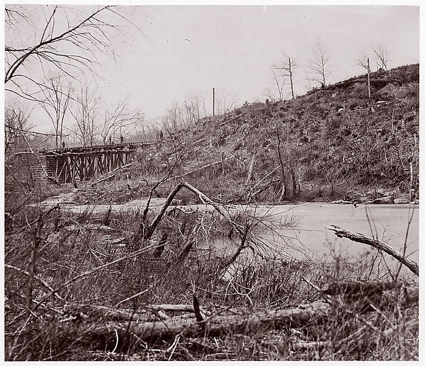 Timothy H. O'Sullivan, Bull Run. Bridge near Union Mills (destroyed seven times)