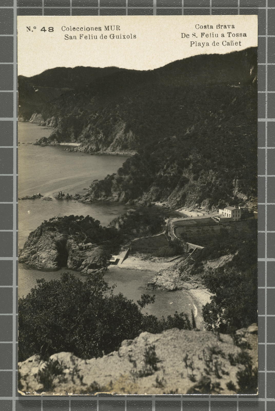 Ricard Mur Dargallo, Nº48. Sant Feliu de Guixols. De S. Feliu a Tossa. Playa de Cañet