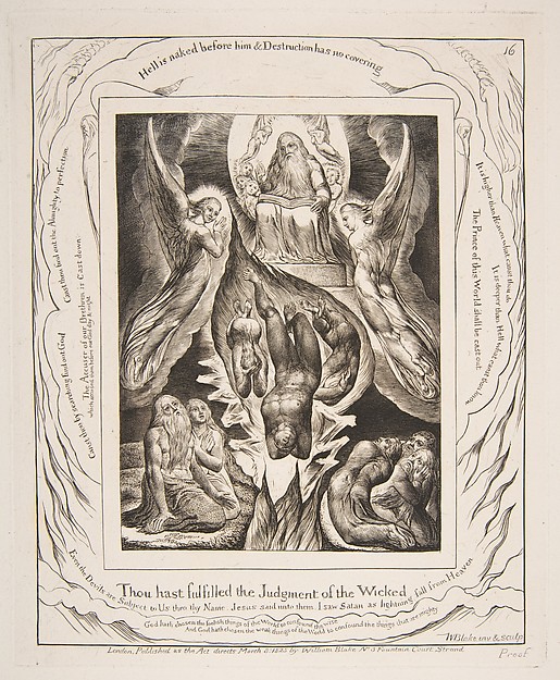 William Blake, The Fall of Satan