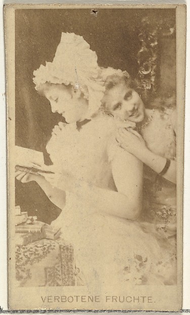 W. Duke, Sons & Co., Verbotene Fruchte, from the Actors and Actresses series (N145-8) issued by Duke Sons & Co. to promote Duke Cigarettes