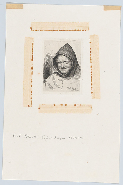 Carl Bloch, Portrait of a smiling monk