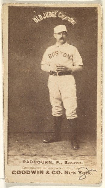 Goodwin & Company, Radbourn, Pitcher, Boston, from the Old Judge series (N172) for Old Judge Cigarettes