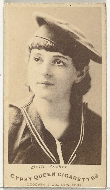 Goodwin & Company, Belle Archer, from the Actors and Actresses series (N171) for Gypsy Queen Cigarettes