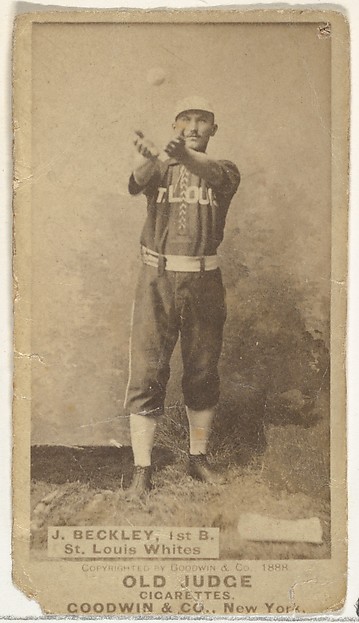 Goodwin & Company, Beckley, 1st Base, St. Louis Whites, from the Old Judge series (N172) for Old Judge Cigarettes