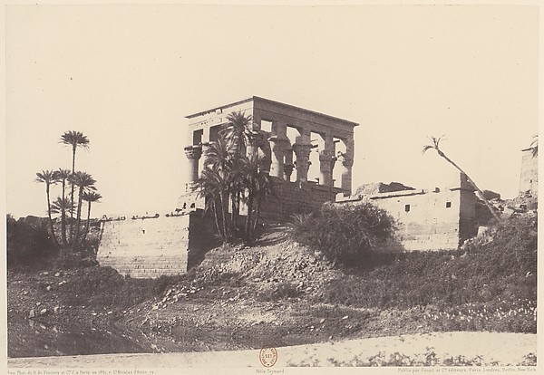 Félix Teynard, Ile de Fîleh (Philæ), Édifice de l'Est - Vue Générale Prise du Point C