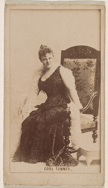 Kinney Brothers Tobacco Company, Cora Tanner, from the Actresses series (N245) issued by Kinney Brothers to promote Sweet Caporal Cigarettes
