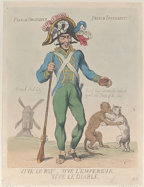 Thomas Rowlandson, Vive Le Roi! Vive L'Empereur. Vive Le Diable.