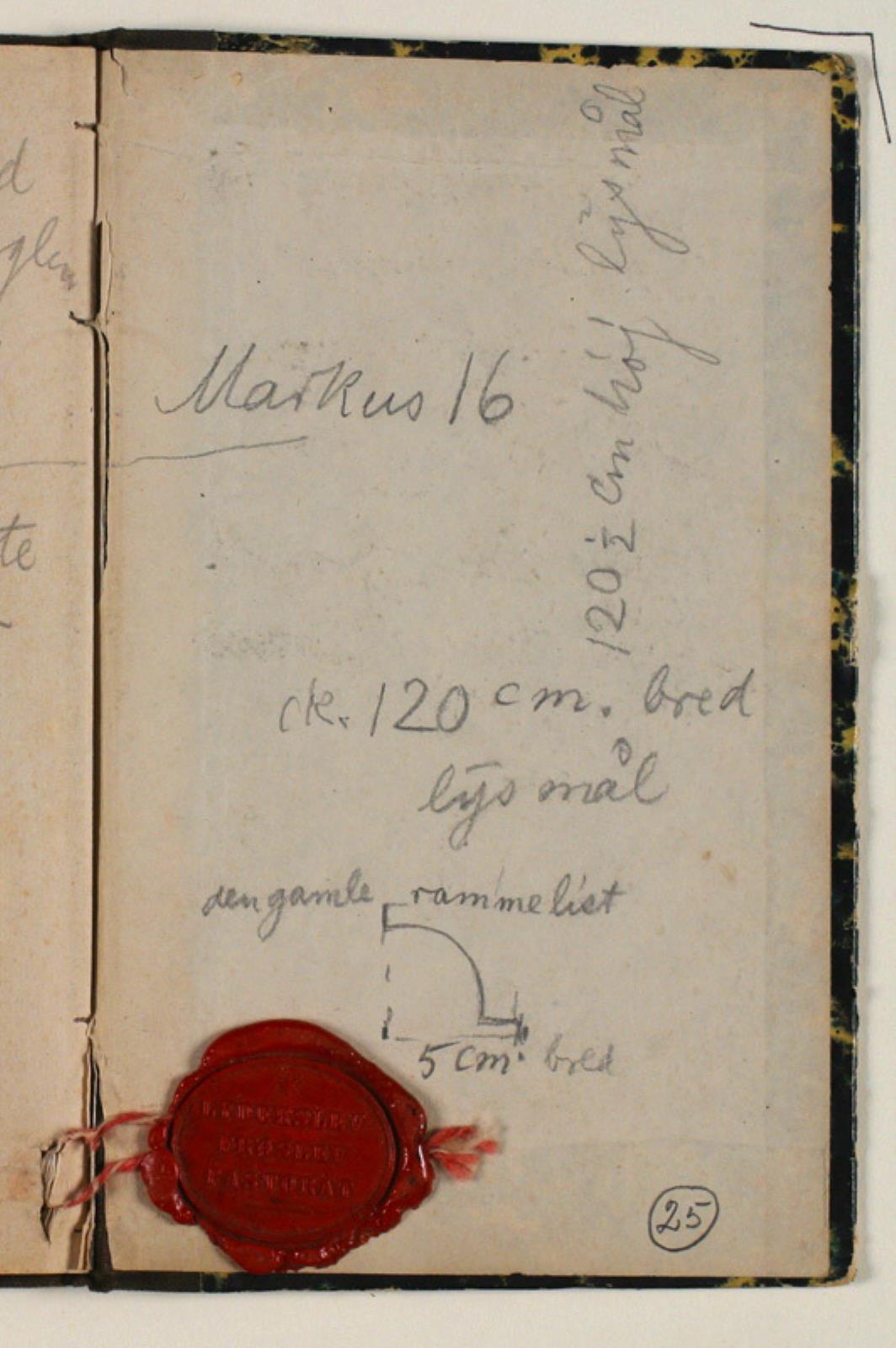 Niels Larsen Stevns, Skitsebog, "Skudsmålsbogen"