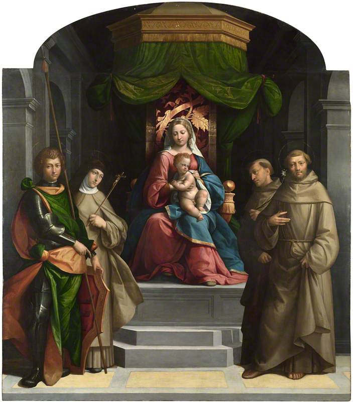 Benvenuto Tisi, The Madonna and Child enthroned with Saints