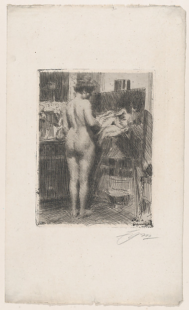 Anders Zorn, Model Before Picture