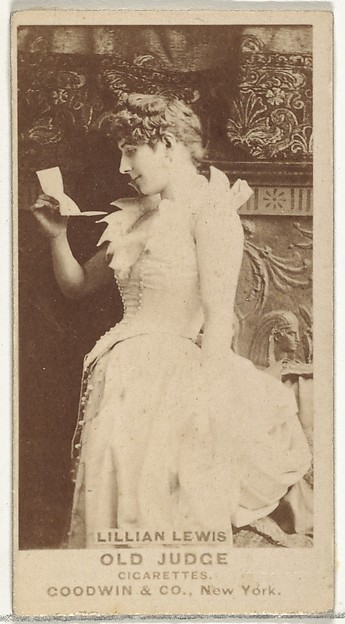 Goodwin & Company, Lillian Lewis, from the Actors and Actresses series (N171) for Old Judge Cigarettes