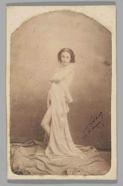 Nadar, [Draped Standing Nude]