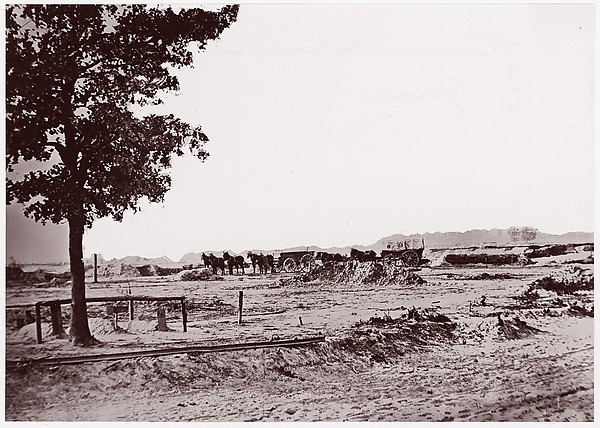Timothy H. O'Sullivan, [The Lone Graves at Warren Station, in Front of Petersburg, Virginia]