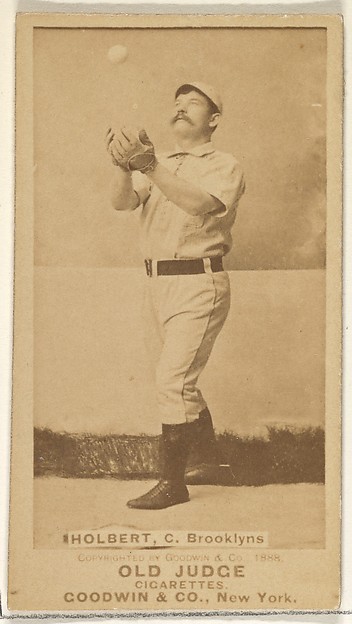 Goodwin & Company, Holbert, Catcher, Brooklyn Bridegrooms, from the Old Judge series (N172) for Old Judge Cigarettes