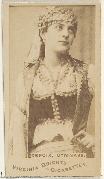 Allen & Ginter, Depoix, Gymnage, from the Actors and Actresses series (N45, Type 1) for Virginia Brights Cigarettes