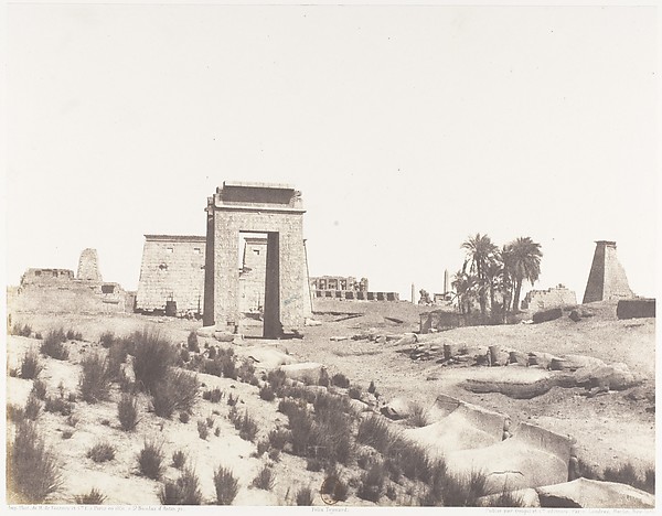 Félix Teynard, Karnak (Thèbes), Vue Générale des Ruines Prise du Point B