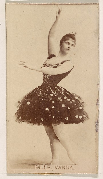 Kinney Brothers Tobacco Company, Mlle. Vanda, from the Actresses series (N245) issued by Kinney Brothers to promote Sweet Caporal Cigarettes