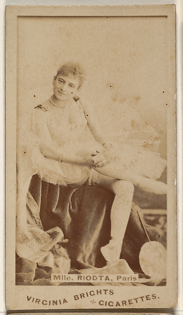Allen & Ginter, Mlle. Riodta, Paris, from the Actors and Actresses series (N45, Type 1) for Virginia Brights Cigarettes