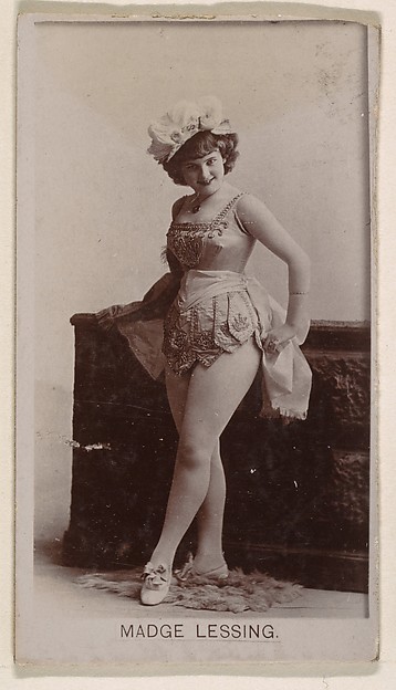 Kinney Brothers Tobacco Company, Madge Lessing, from the Actresses series (N245) issued by Kinney Brothers to promote Sweet Caporal Cigarettes