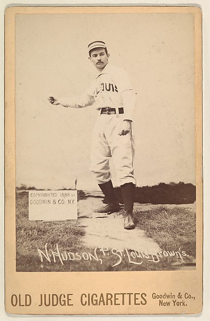 Goodwin & Company, N. Hudson, Pitcher, St. Louis Browns, from the series Old Judge Cigarettes