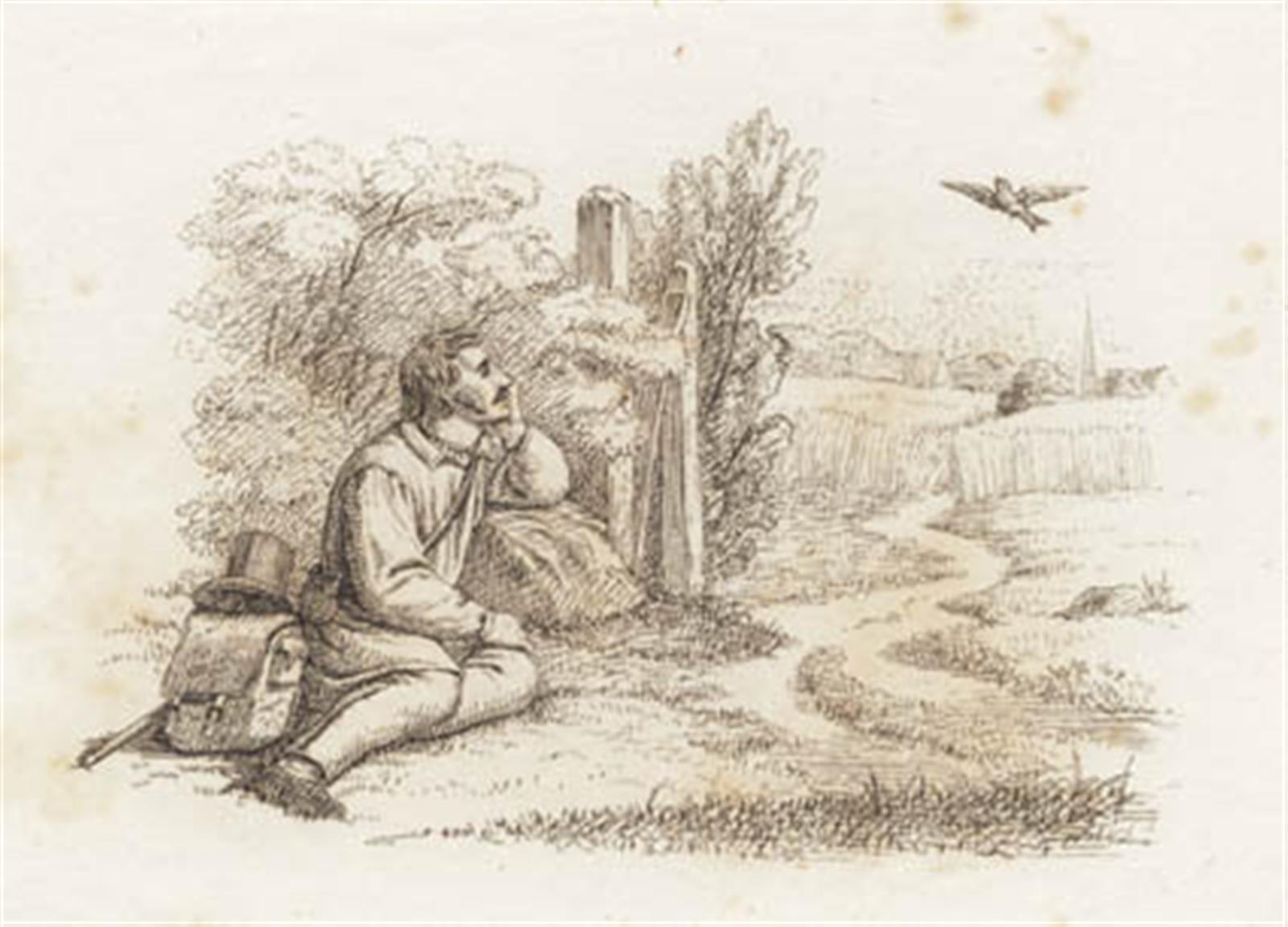 Martinus Rørbye, Illustration til "Halvhundrede Fabler for Børn" af Hey