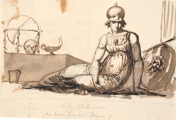 Nicolai Abildgaard, Liggende Athene. Allegori på videnskaberne