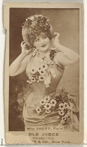 Goodwin & Company, Mlle. Shery, Paris, from the Actors and Actresses series (N171) for Old Judge Cigarettes