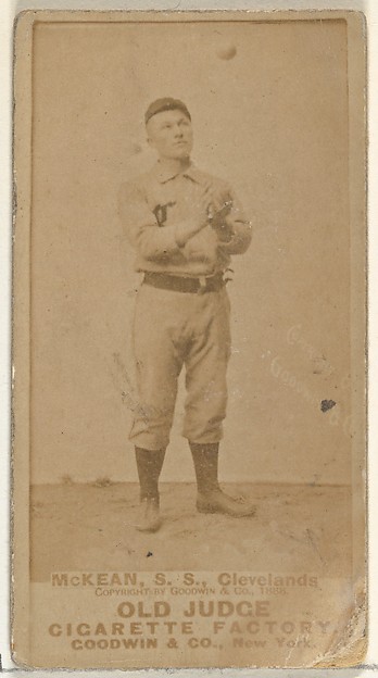 Goodwin & Company, Edwin John "Ed" McKean, Shortstop, Cleveland, from the Old Judge series (N172) for Old Judge Cigarettes