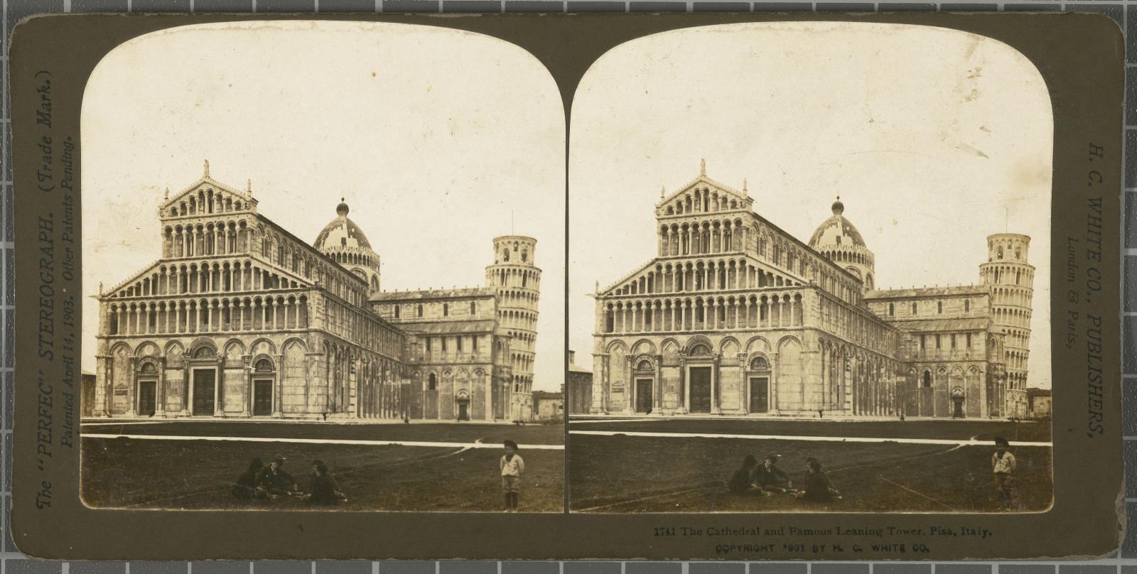 Desconegut, The Cathedral and Famous Leaning Tower, Pisa, Italy. White, H.C. & Co., The\ ‘Perfec\’ Stereograph
