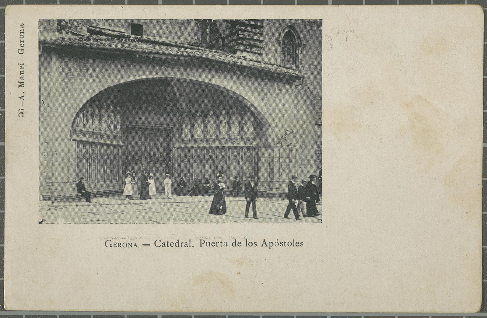 Amadeu Mauri Aulet, Gerona.-Catedral. Puerta de los Apóstoles